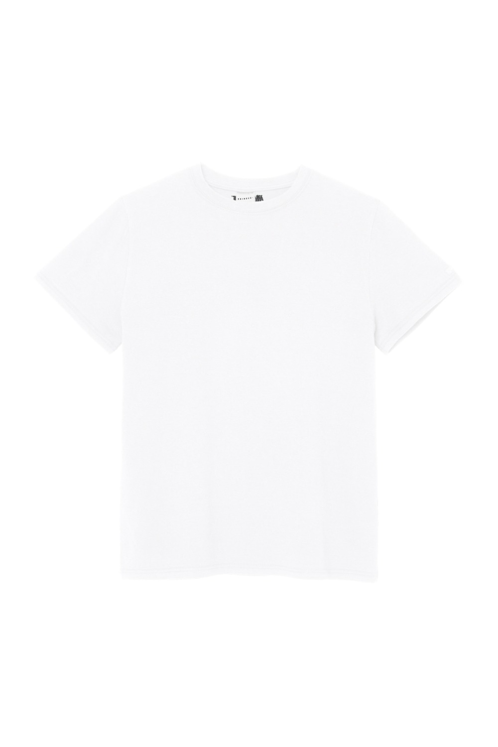 POINT LABEL MUSCLE FIT T-SHIRT (WHITE) POINT LABEL MUSCLE FIT T-SHIRT